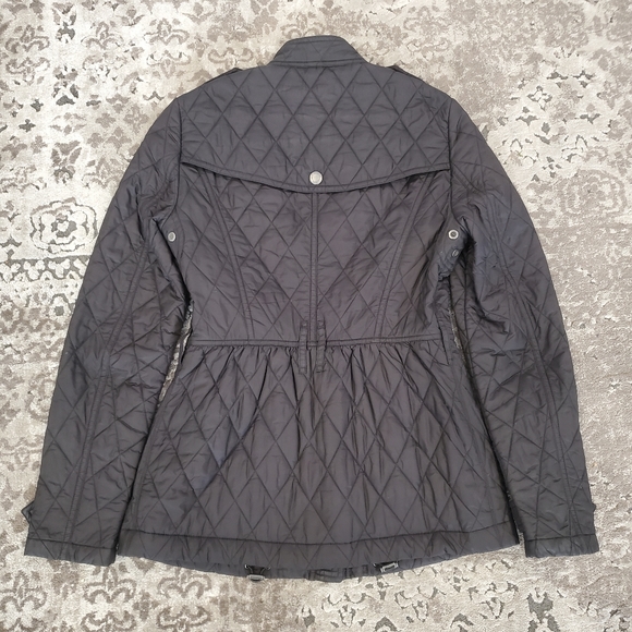 Burberry Black Quilted Jacket Size XS - Picture 2 of 7